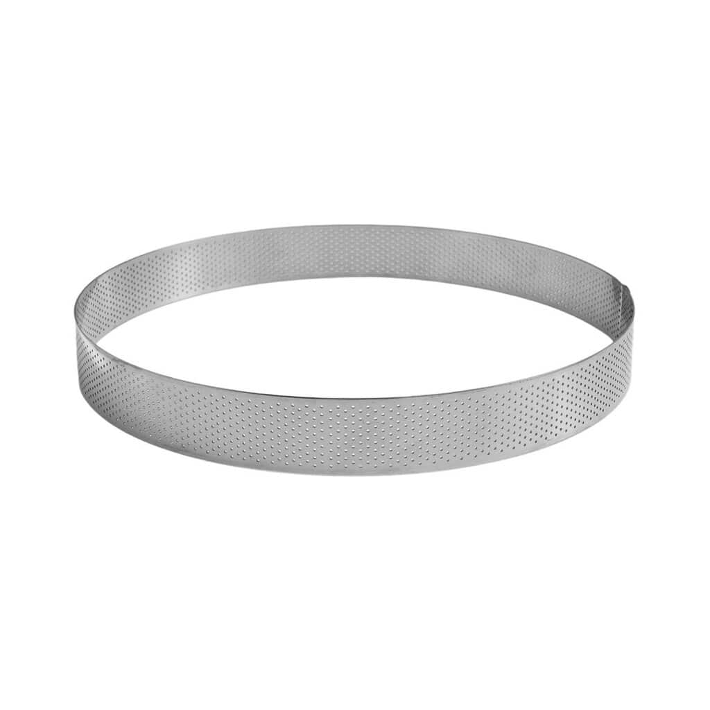 865720_packshot_3 (1) Cercle à tarte perforé - inox - épaisseur 10/10ème - Ø 200 mm h35 mm – Image 1