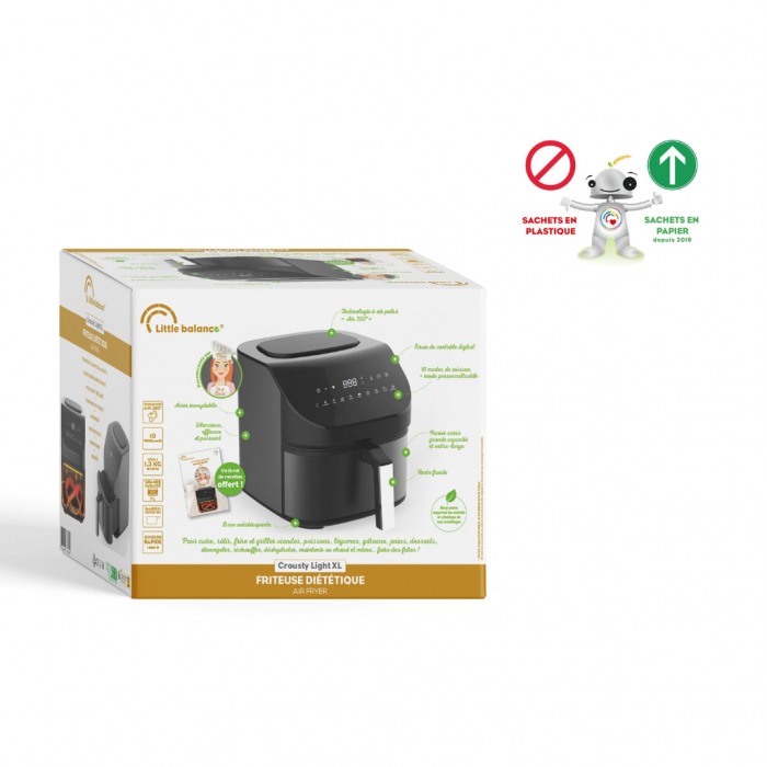 Friteuse à air chaud 7 L - Crousty Light XL - 8704 – Image 7