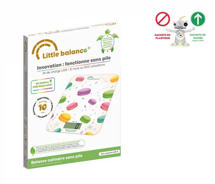 Balance de cuisine macarons - Slim Acidulée USB - Sans pile – Image 5