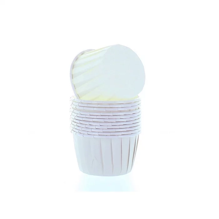 Caissette cupcake ivoire bord roulé Ø 50 MM set/12 – Image 2