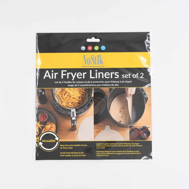 lot-de-2-feuilles-de-cuisson-pour-airfryer-chevalier-diffusion Set de 2 Feuilles Rondes de Protection pour Air Fryer – Image 1