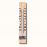 Thermomètre intérieur en bois