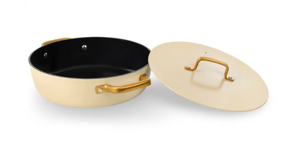 Casserole Basse Antiadhérente Céramique Iconic – Arcos – Beige – 28 cm Cocotte Antiadhésive Céramique Série Samoa Iconic beige 28 cm – Image 1