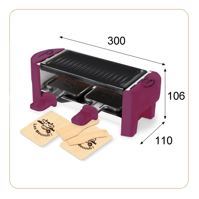 Raclette 2P 350W Meuuuh prune – Image 4