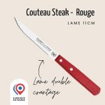 Couteaux d'office à steaks 11 cm Rouge