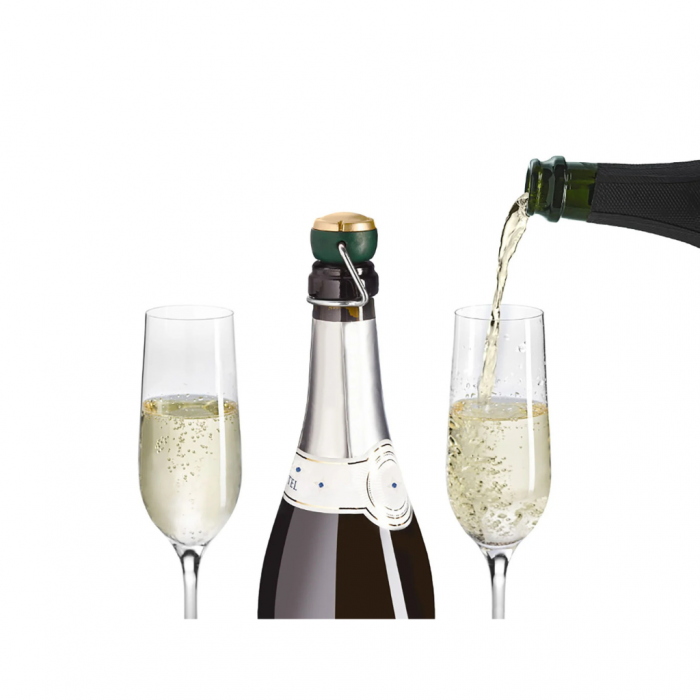 Bouchon à Champagne Kiboni Corky 2.0 Noir – Image 2