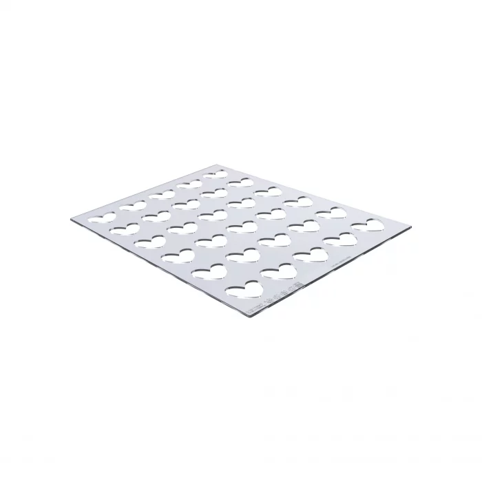 Set 2 Moules Silikomat Silicone Chablon Cœur 31 x 31 H 2 MM – Image 3