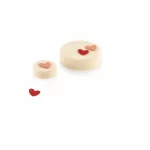 Set 2 Moules Silikomat Silicone Chablon Cœur 31 x 31 H 2 MM