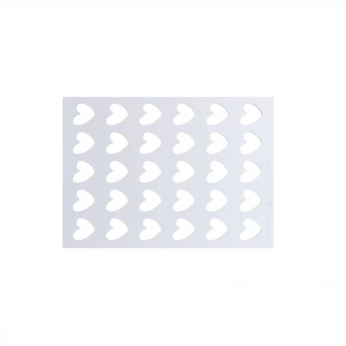 Set 2 Moules Silikomat Silicone Chablon Cœur 31 x 31 H 2 MM – Image 2