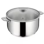LAGOSTINA Série 3 casseroles 16/18/20 cm Inox - Salvapazio+ + 3 couvercles + poignée – Image 4