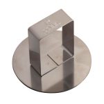 Poussoir Rond - inox - Ø68 mm h47 mm
