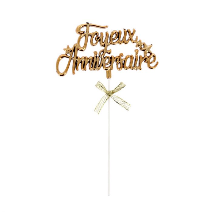 Cake topper Joyeux anniversaire – Image 2