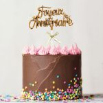 Cake topper Joyeux anniversaire