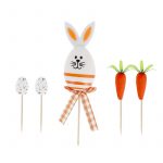 Cakes toppers lapin de Pâques (x5) – Image 2