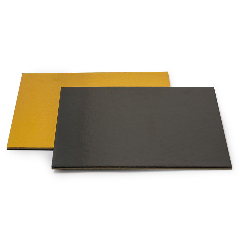 0932574_1 Cake board carré Noir Or 40cm 3mm – Image 1