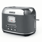 Toaster 1000W 2 tranches réglage et indicateur brunissement Gris et Inox + Ecopart 0,30€ TTC