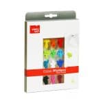 Boîte 12 marque-verres fantaisie VACU VIN – Ventouse multicolore