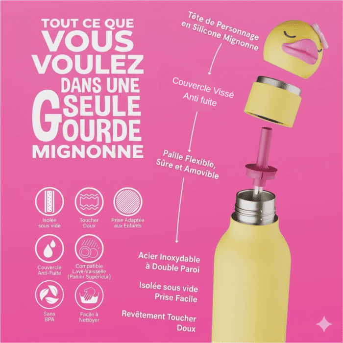 Gourde Isotherme - Canard - 460ml – Image 2