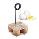 Support cuisson œufs brunch acier inoxydable