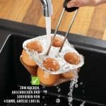Support cuisson œufs brunch acier inoxydable – Image 2