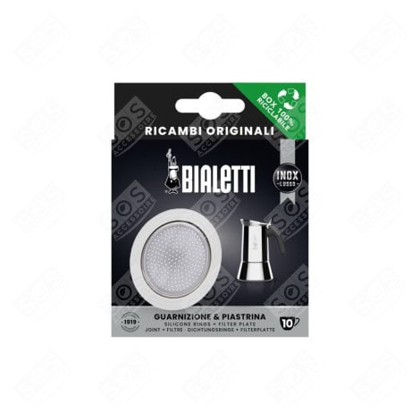 kit-joint-filtre-10-tasses Set Bialetti 1 joint + 1 filtre pour cafetière italienne induction 10 tasses – Image 1