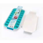 Bac à glaçons avec couvercle 32 cavités Turquoise Lékué – Image 2