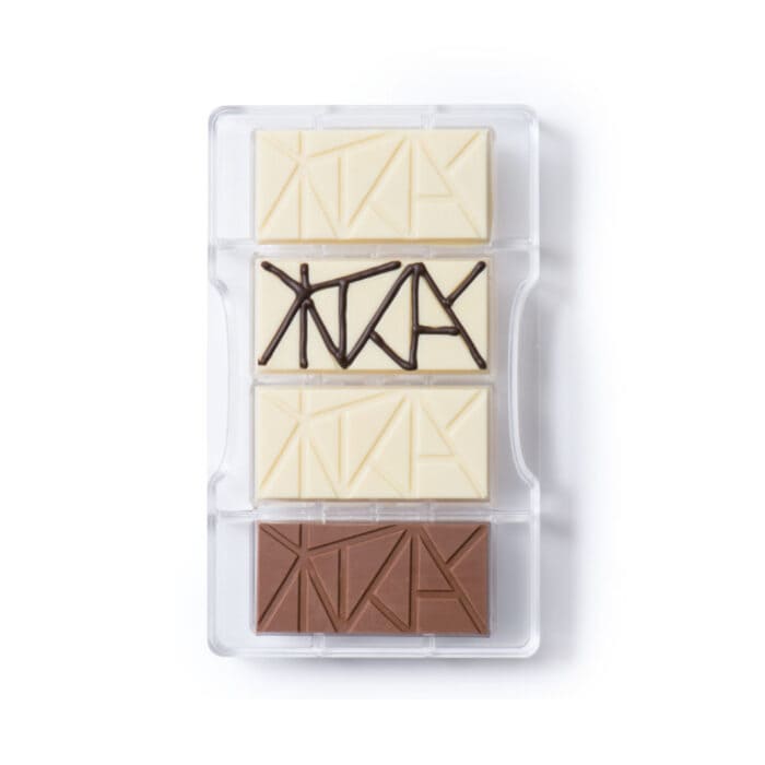 Moule à chocolat polycarbonate tablette 4 cavités – Image 2