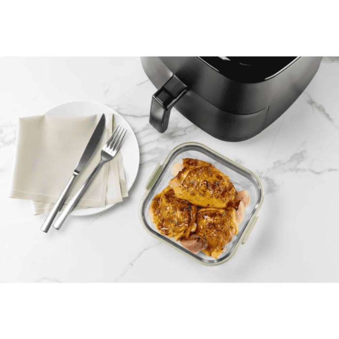 Plat en verre carré pour friteuse à air – Image 2