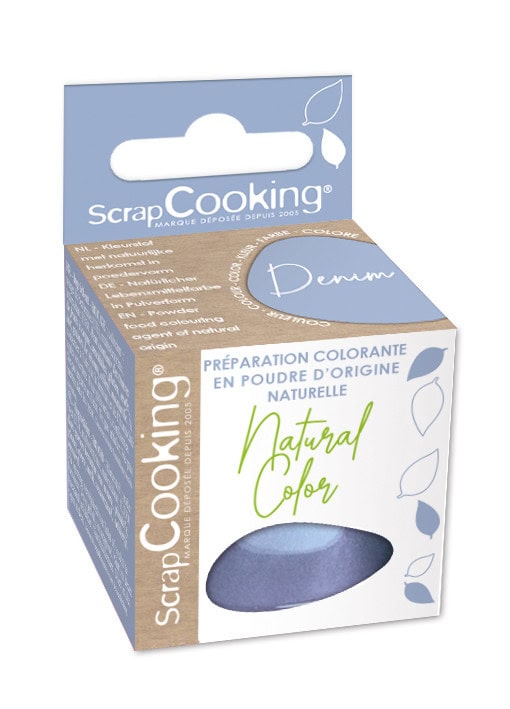 14323 (1) Colorant alimentaire en poudre d'origine naturelle - DENIM – Image 1