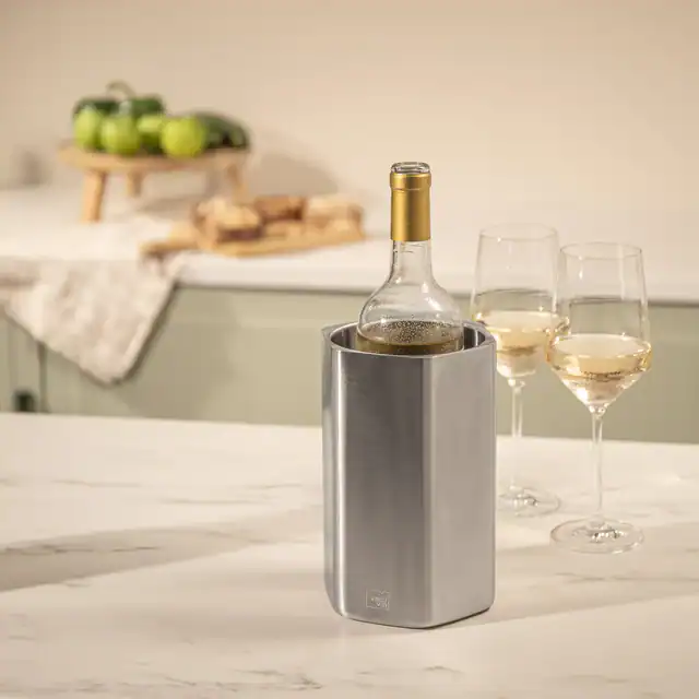 WineCooler_HIVE_45A3051_square Seau à vin et champagne Hive en acier brossé – Image 1