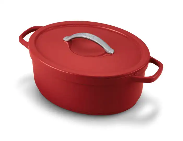 BEKA_20PLUME_20R_20ns_20Oval_20casserole_2031cm_20red_main_20 Plume Cocotte Ovale 31cm Rouge – Image 1