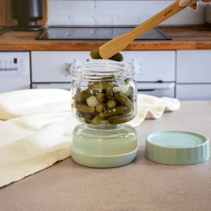 Bocal à Cornichons en Verre avec séparateur 750ml – Image 7