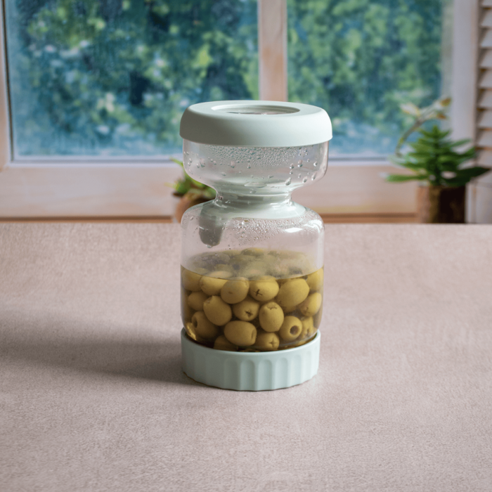 Bocal à Cornichons en Verre avec séparateur 750ml – Image 5
