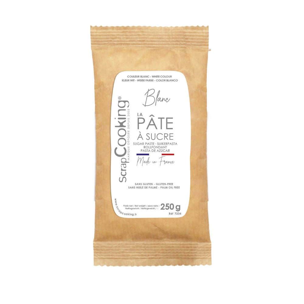 17516 Pâte à sucre blanche 250g – Image 1