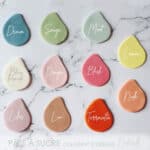 Pâte à sucre colorant d'origine naturelle Mint 250g – Image 2