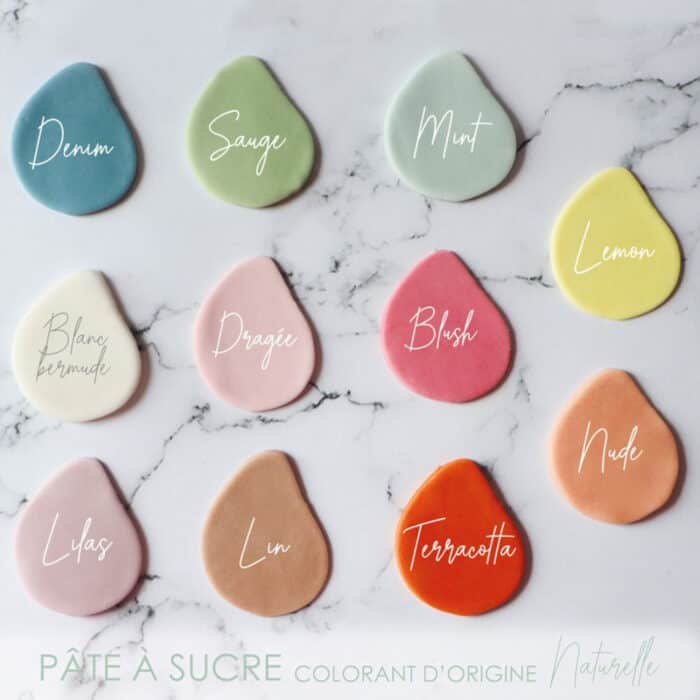 Pâte à sucre colorant d'origine naturelle Mint 250g – Image 2