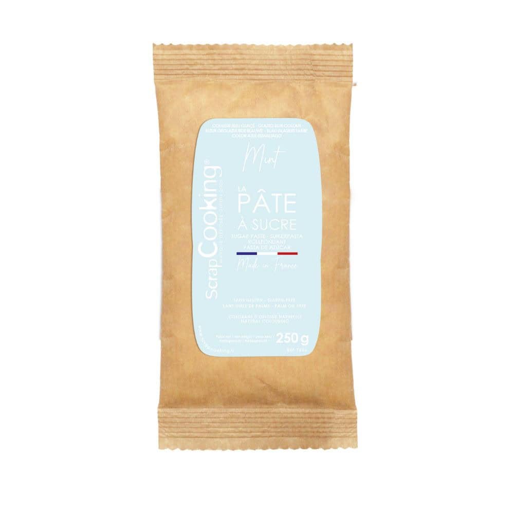 17717 Pâte à sucre colorant d'origine naturelle Mint 250g – Image 1