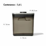Boîte pop inox pour le café 1,6L – Image 2